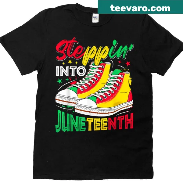 Empowering t-shirt with an Afro woman illustration for Juneteenth