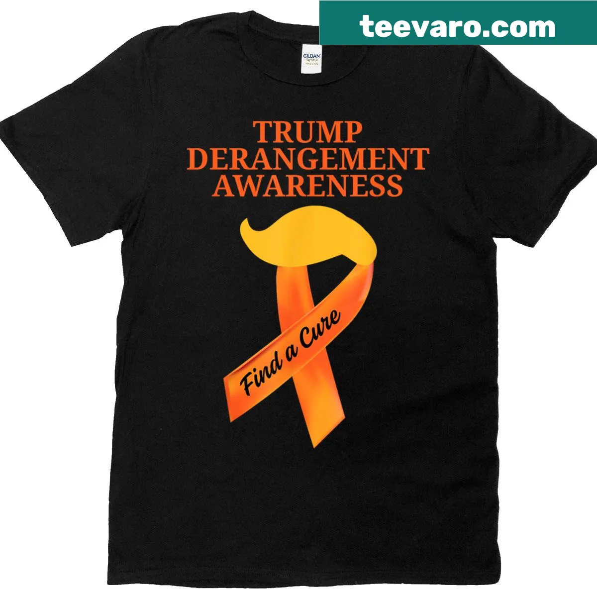 Funny graphic on Trump Derangement Syndrome awareness t-shirt — on a men's t-shirt