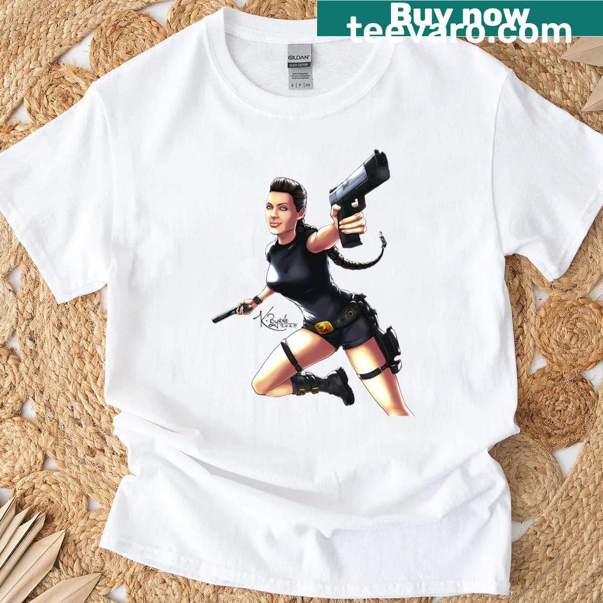 T-shirt featuring the phrase 'Live Fire' in a dynamic design — on a men's t-shirt