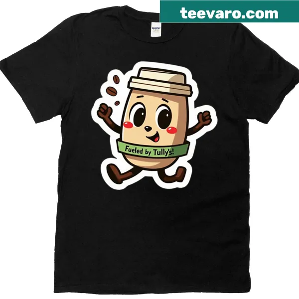 T-shirt with a Japanese-inspired Tullys coffee adventure design.