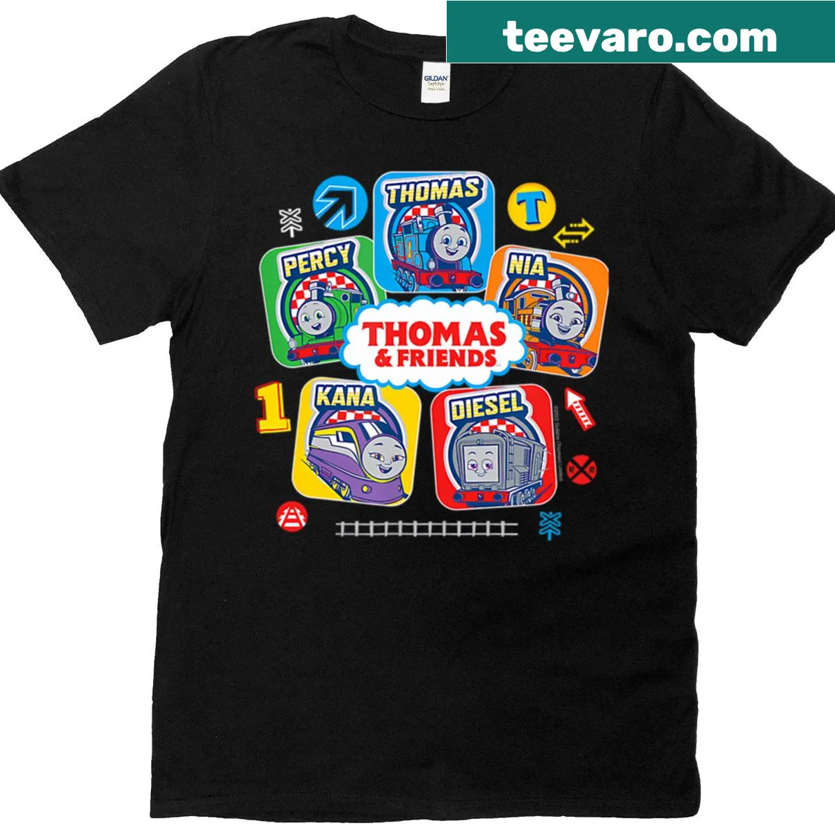 Funny kid's T-shirt with a cartoon design for birthdays — on a men's t-shirt