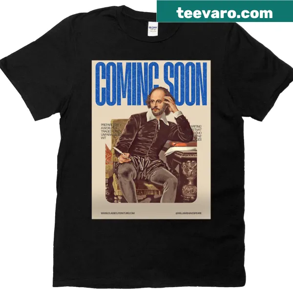 Playful t-shirt featuring William Shakespeare with a clever message