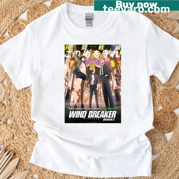 Oversized T-shirt featuring dynamic anime poster art.