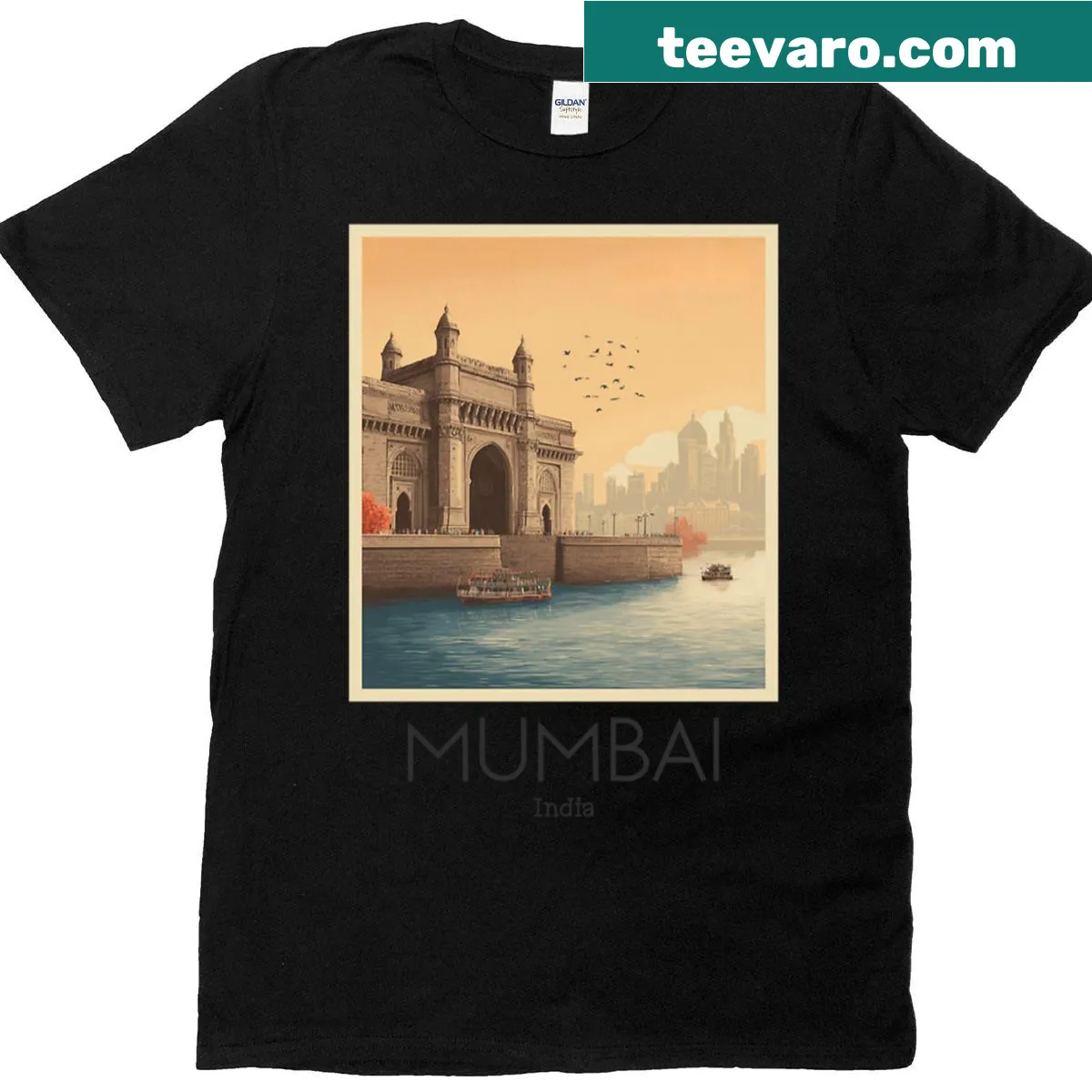Skull design with Spanish elements on a T-shirt — on a men's t-shirt