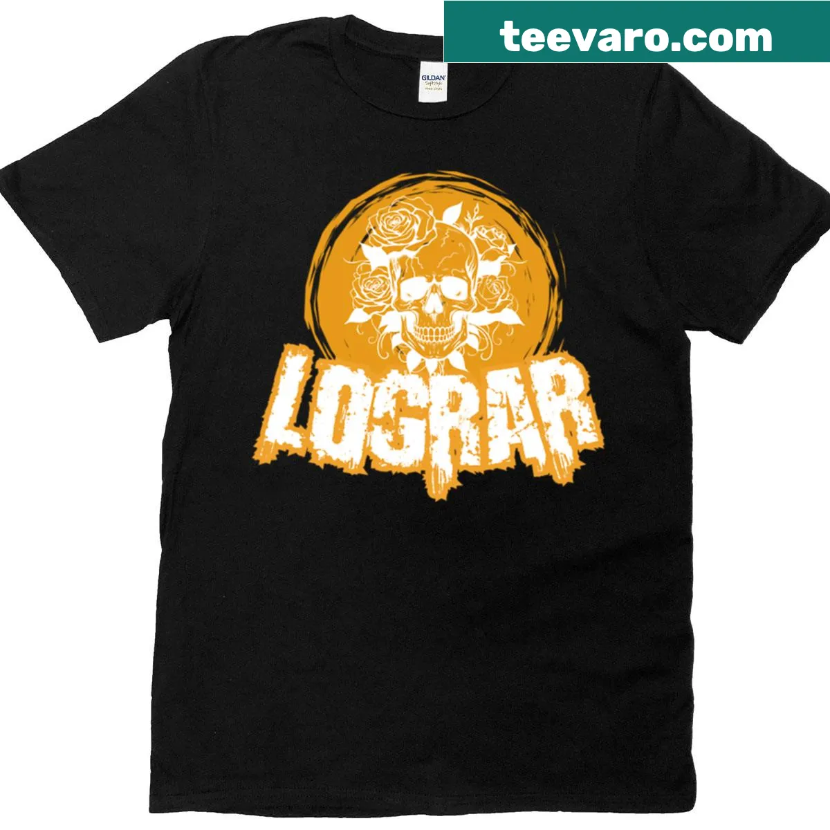 Edgy t-shirt featuring a skull design with Spanish text about ambition — on a men's t-shirt