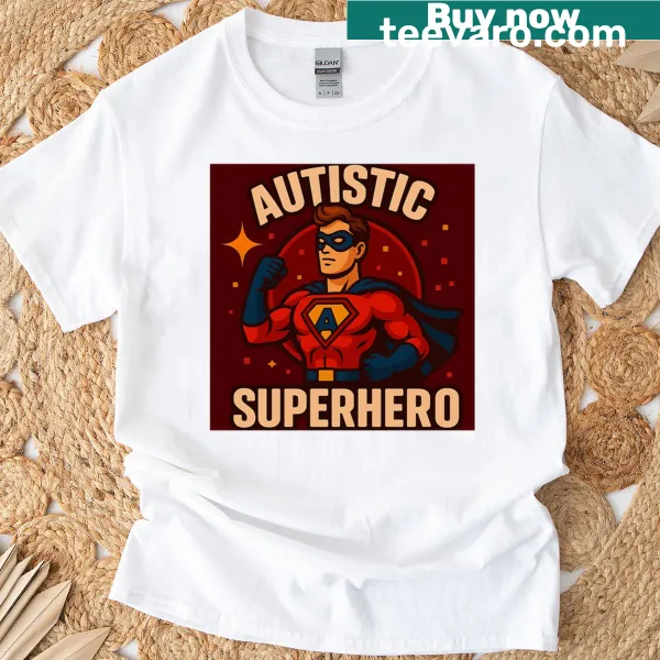 Empowering graphic celebrating autistic individuals as superheroes