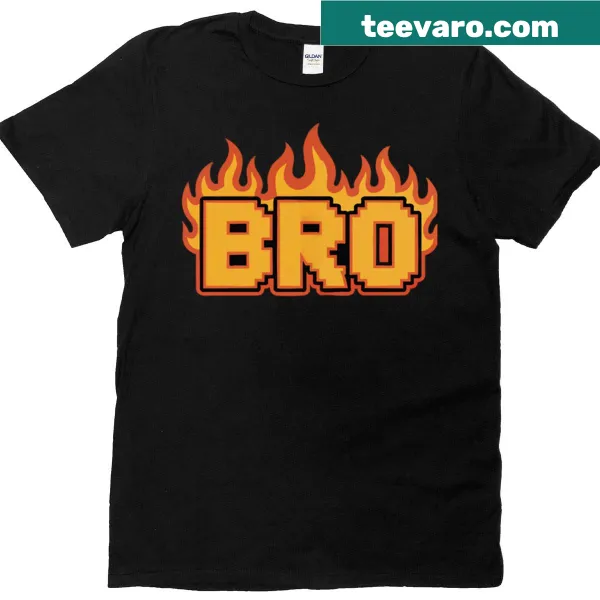 Playful Bro typography t-shirt for men celebrating friendship