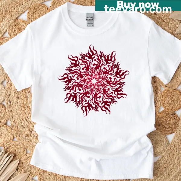 Mandala graphic T-shirt featuring abstract design