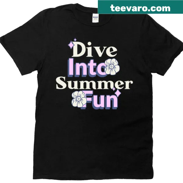 Playful summer-themed graphic T-shirt