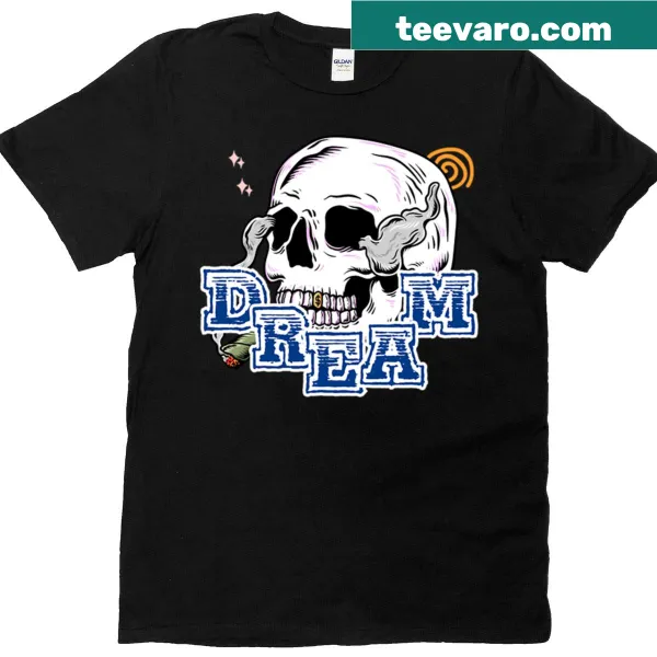 Imaginative skull t-shirt with dreamlike design