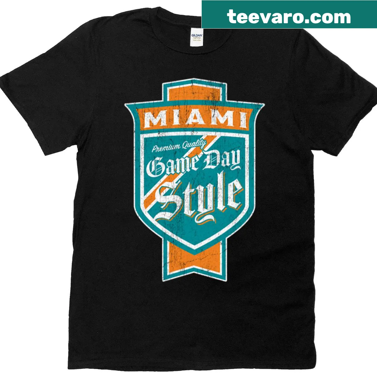 Vintage beer label T-shirt highlighting Miami-Dade County pride — on a men's t-shirt