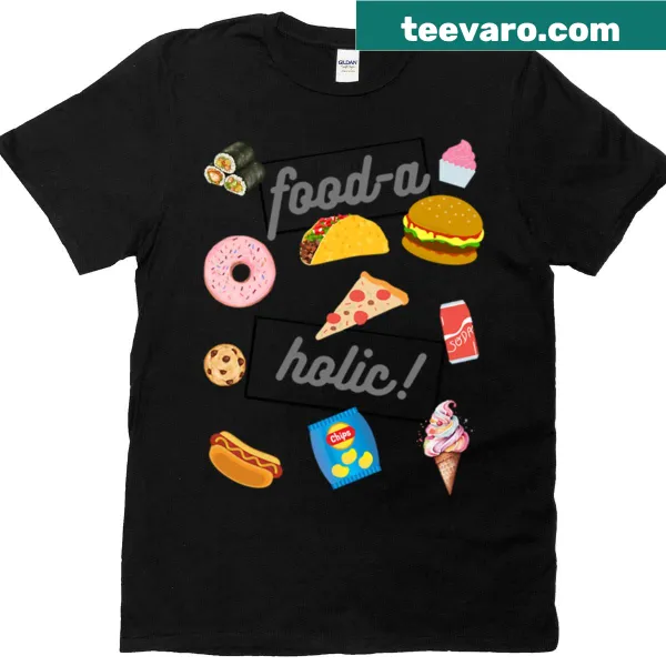 Witty text t-shirt for food enthusiasts