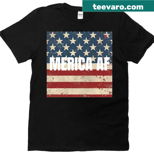 Oversized patriotic T-shirt for 4th of July celebrations