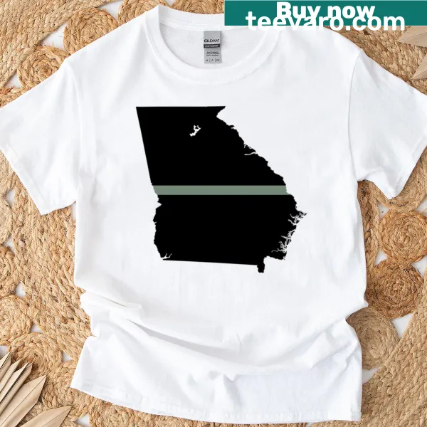 Georgia Thin Silver Line shirt honoring law enforcement
