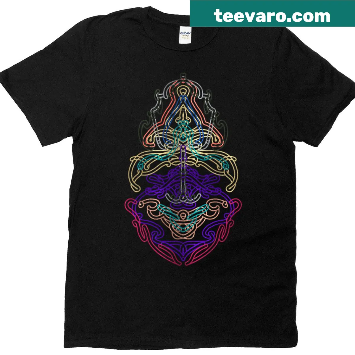 Oversized T-shirt featuring bold typographic design — on a men's t-shirt