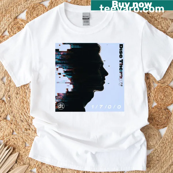 Abstract glitch design on a T-shirt