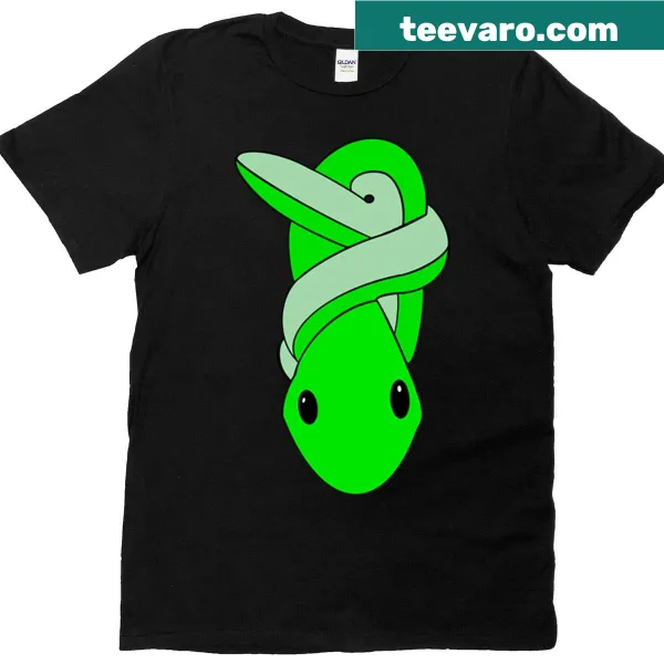 Playful cartoon snake graphic t-shirt