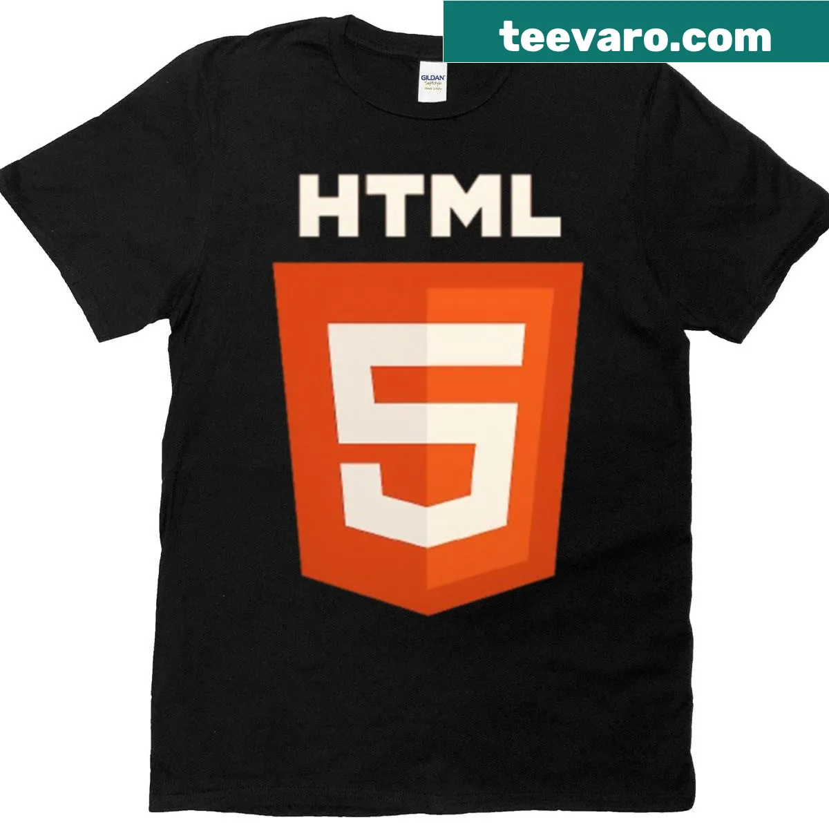 Witty T-shirt featuring playful HTML programming text — on a men's t-shirt