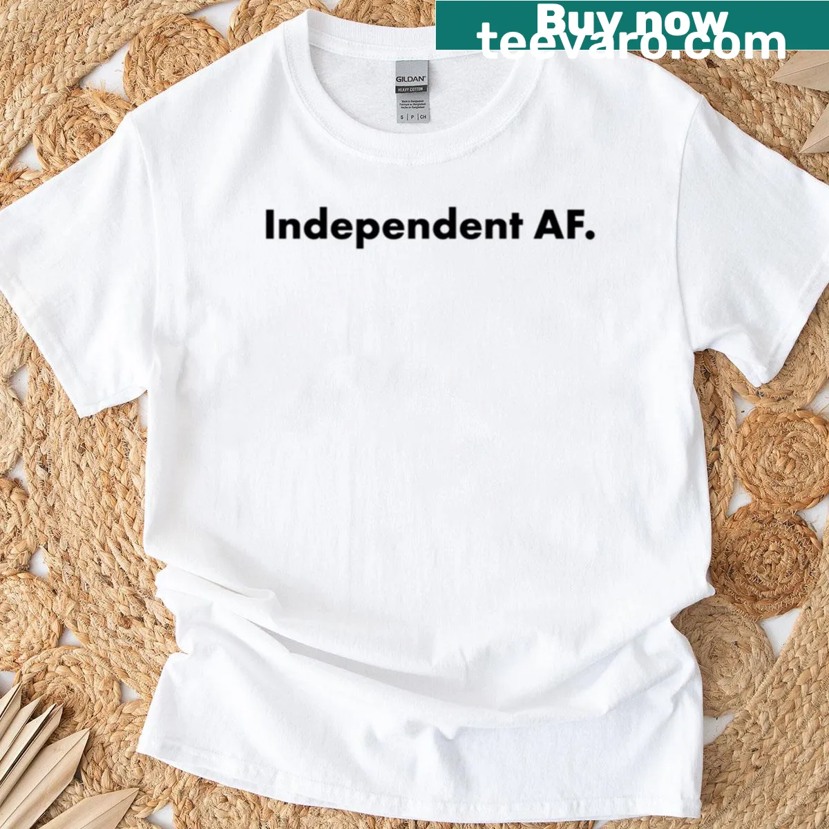 Bold T-shirt featuring a graphic that celebrates independence. — on a men's t-shirt