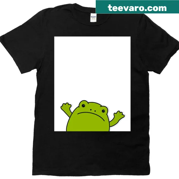 Charming frog graphic on a t-shirt