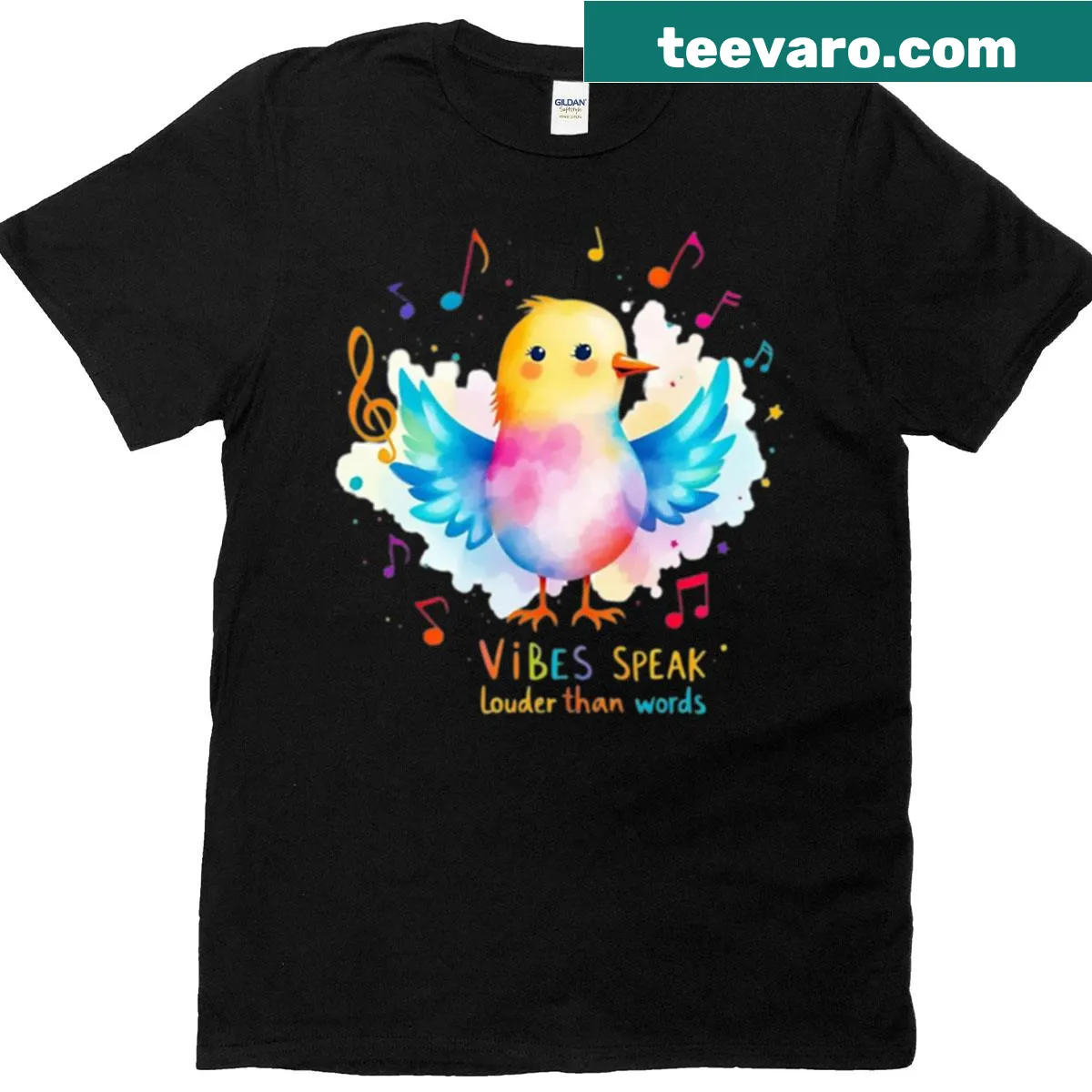 Uplifting typography graphic on a casual T-shirt — on a men's t-shirt