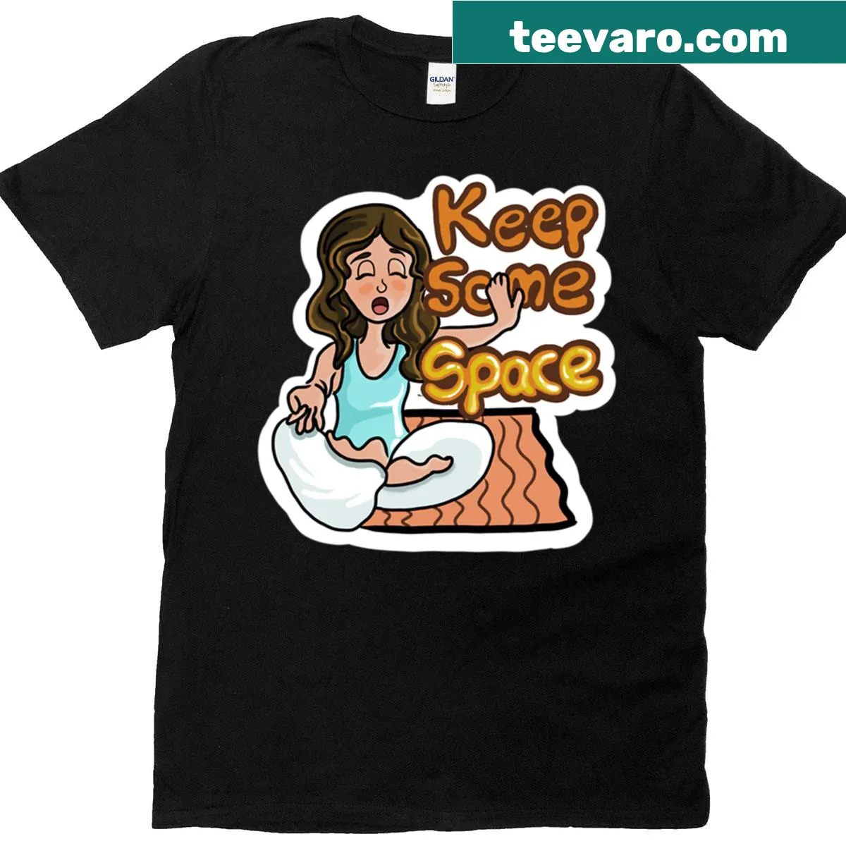 Bold 'Keep Some Space' graphic t-shirt — on a men's t-shirt