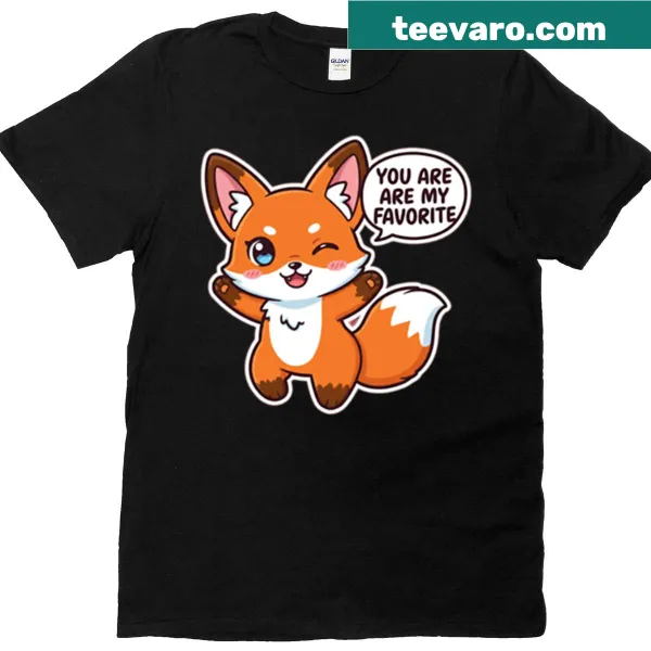 Winking fox illustration on a cute T-shirt