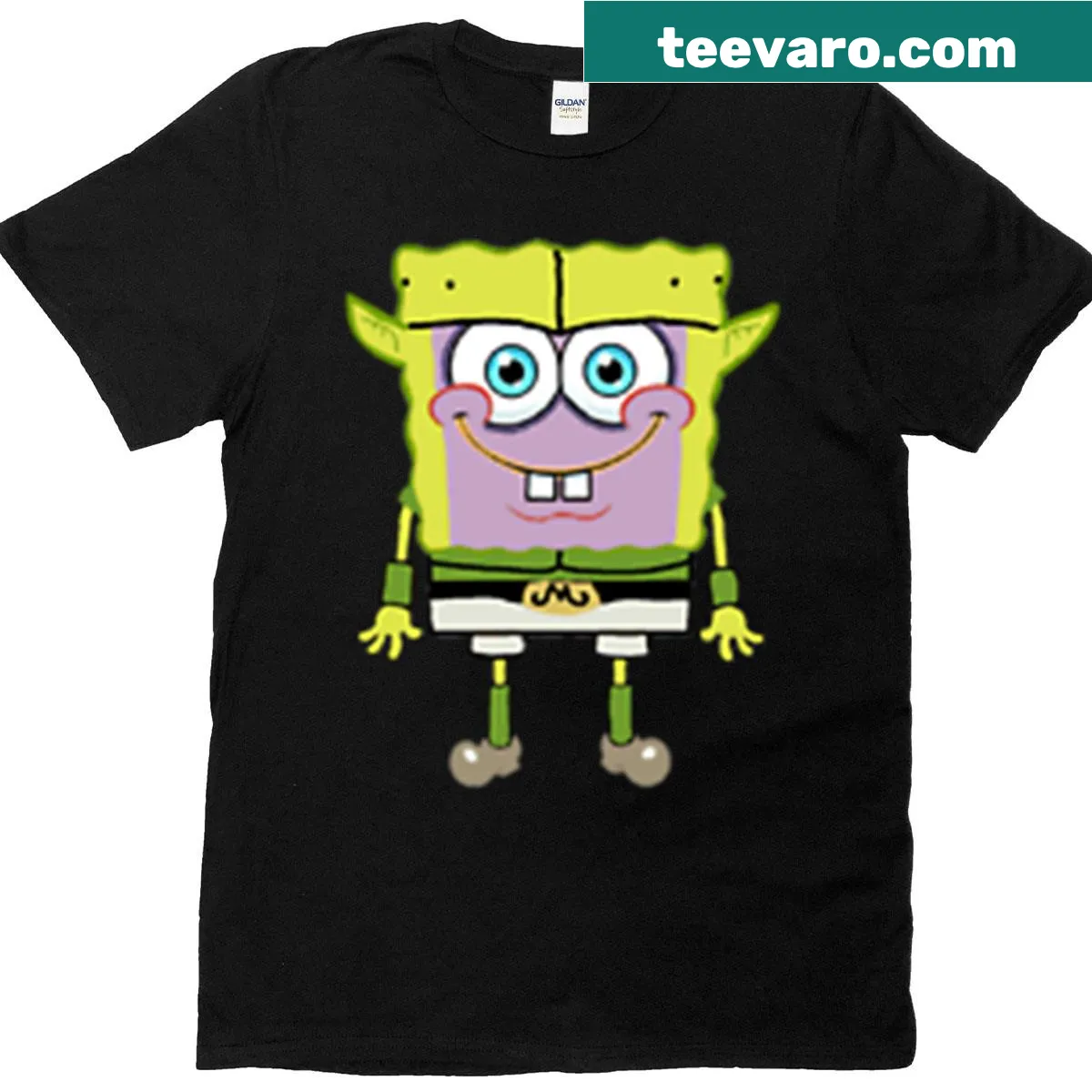 Playful fantasy character illustration on a T-shirt — on a men's t-shirt