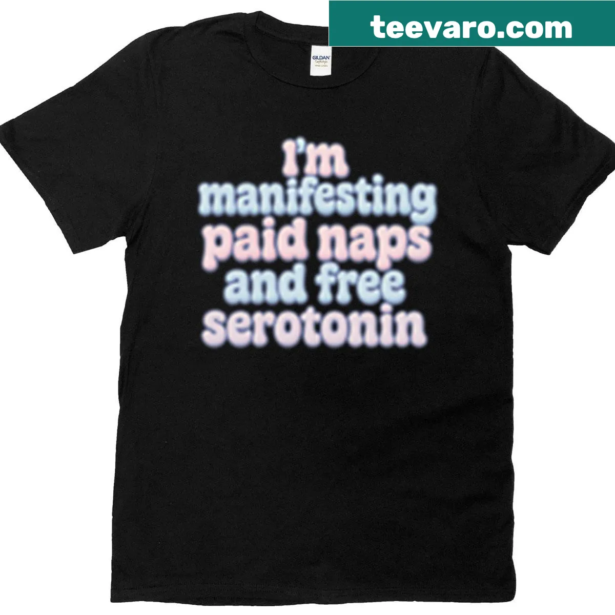 Dreamy affirmation oversized tee promoting relaxation and positivity. — on a men's t-shirt