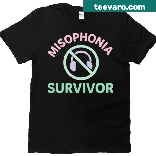 Pastel t-shirt promoting mental health awareness for misophonia