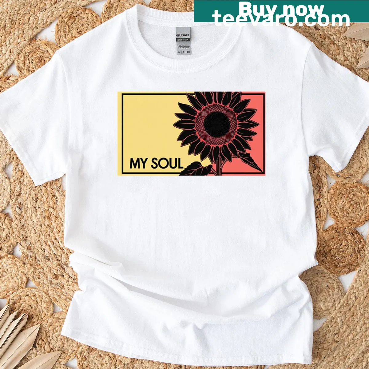 Thoughtful typography design expressing deep emotions on a T-shirt. — on a men's t-shirt