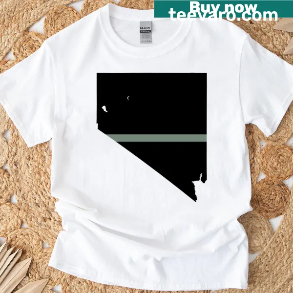 Nevada T-shirt with a thin silver line design symbolizing support