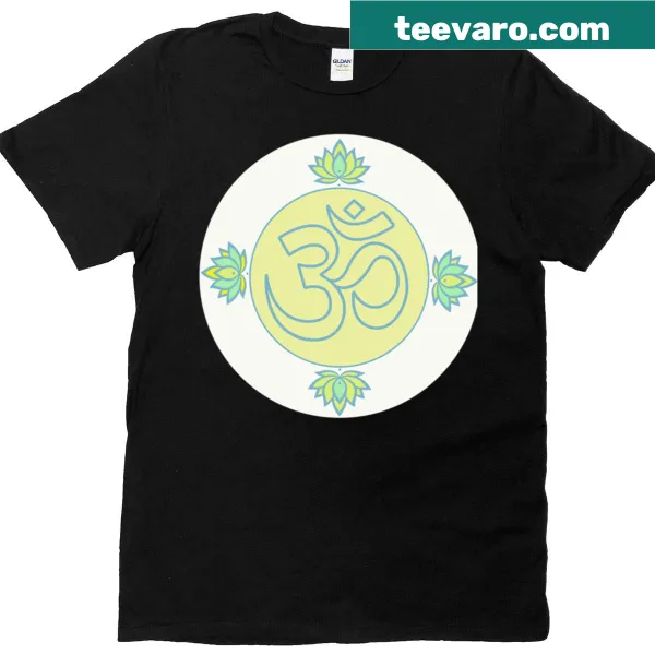 T-shirt featuring the mantra 'Om Mani Padme Hum' for peace and mindfulness