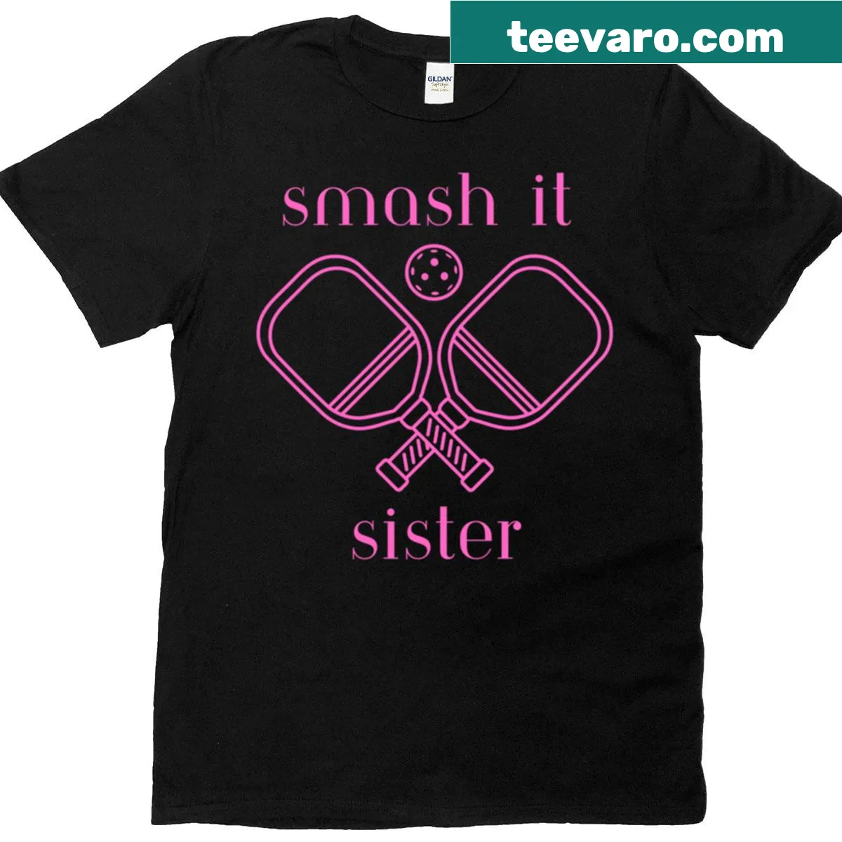 Sassy typography design for pickleball lovers on a T-shirt — on a men's t-shirt