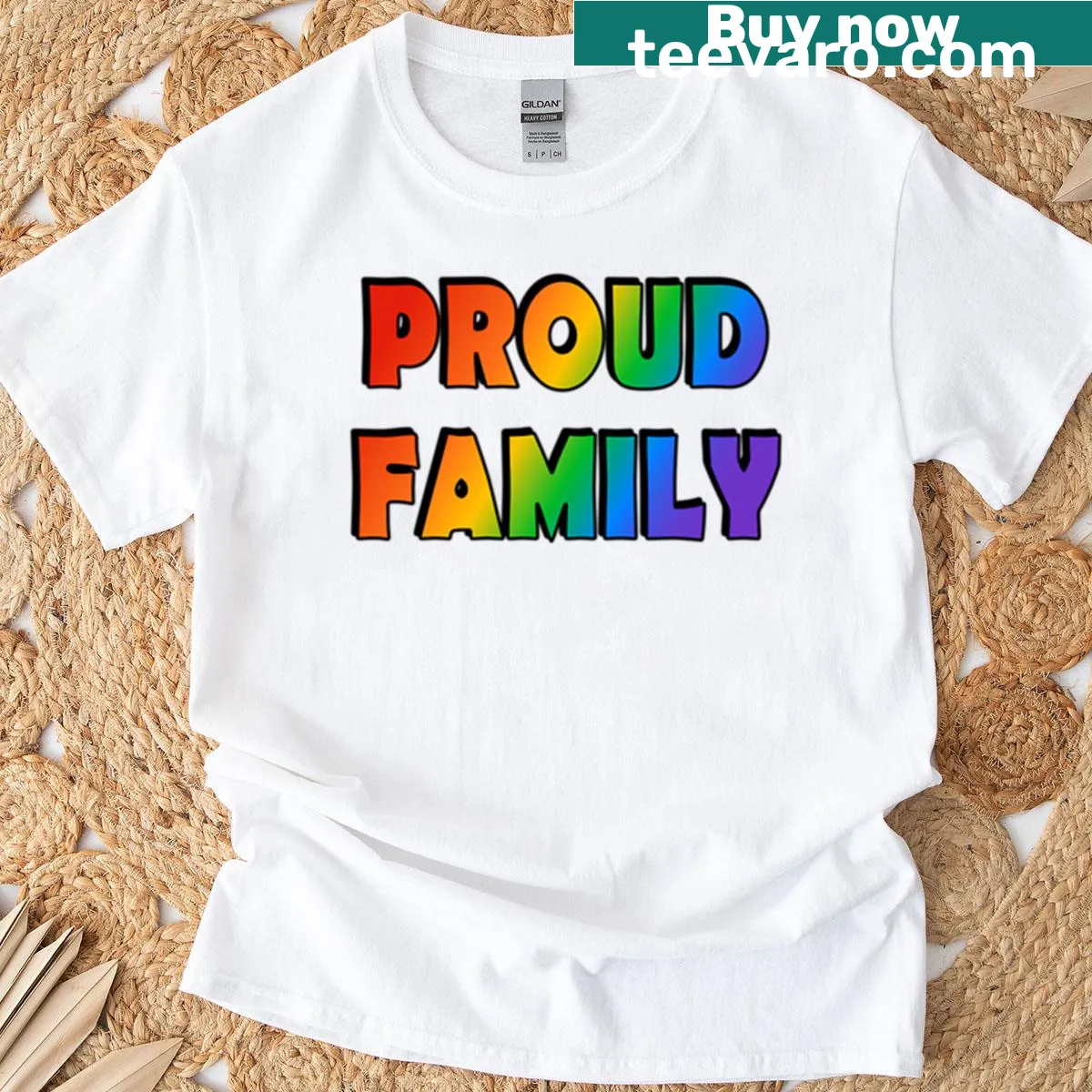 Oversized T-shirt supporting LGBTQ+ Pride Month — on a men's t-shirt