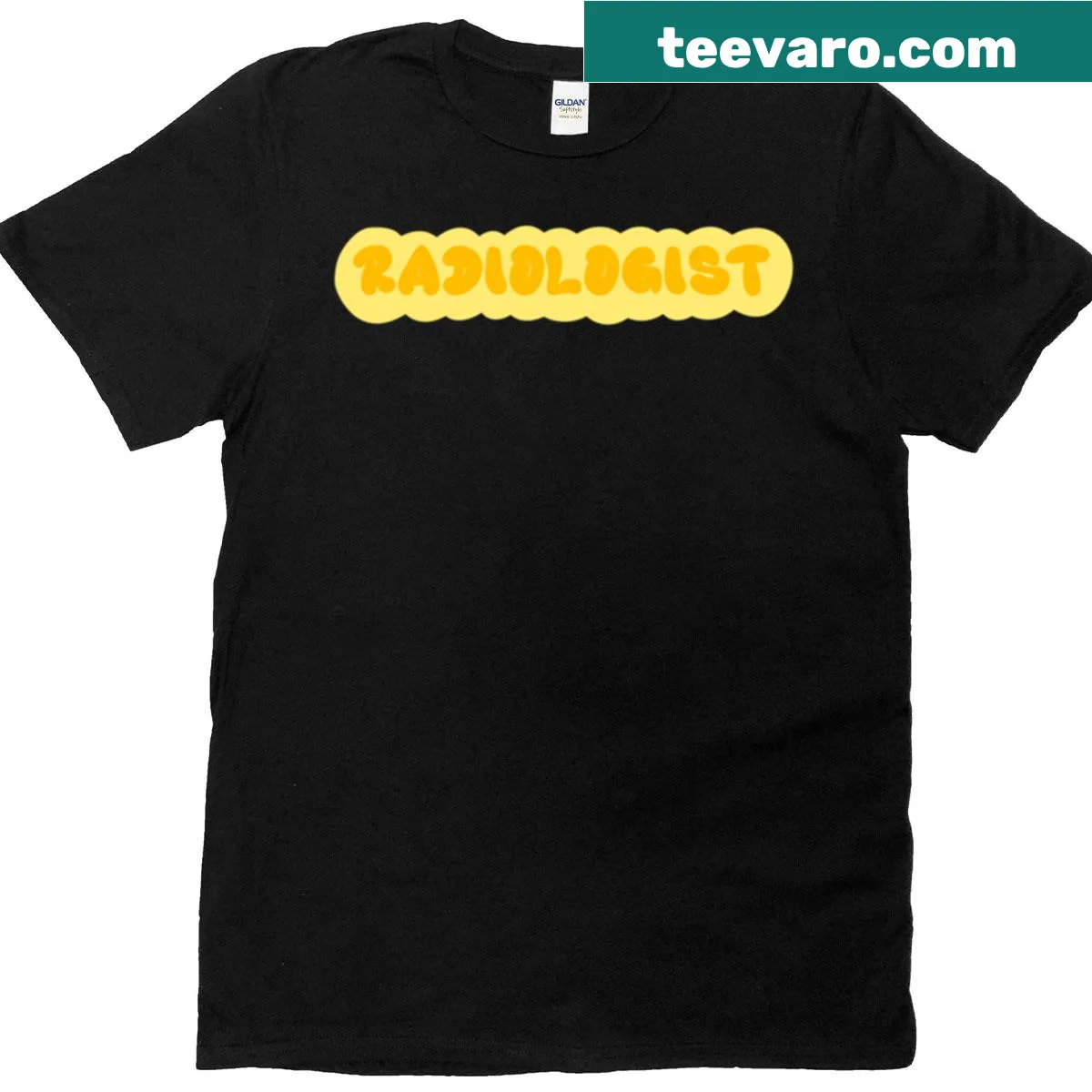 Radiologist-themed t-shirt design — on a men's t-shirt
