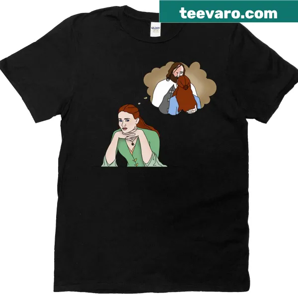 Oversized t-shirt with the phrase 'Sansa Is A Sansan Shipper'