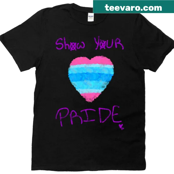 Transmasc pride message on a t-shirt
