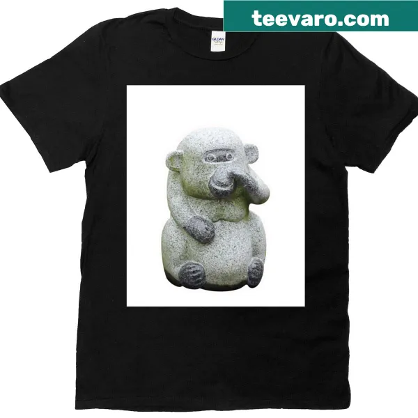 Cute t-shirt featuring a playful cartoon monkey graphic
