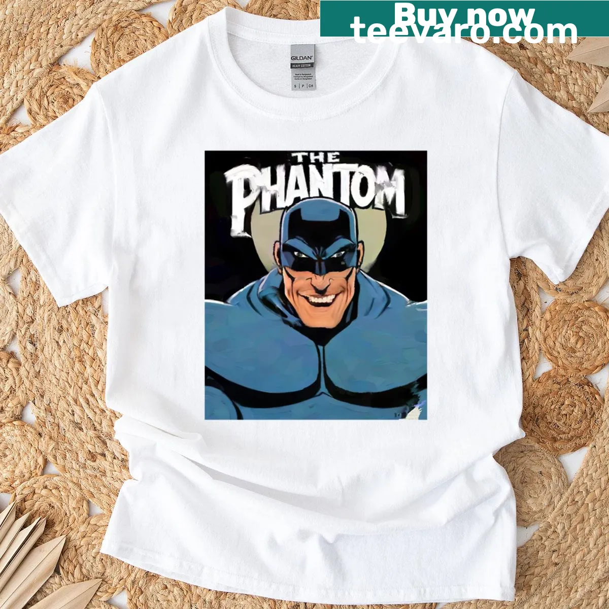 Phantom graphic T-shirt with supernatural theme — on a men's t-shirt