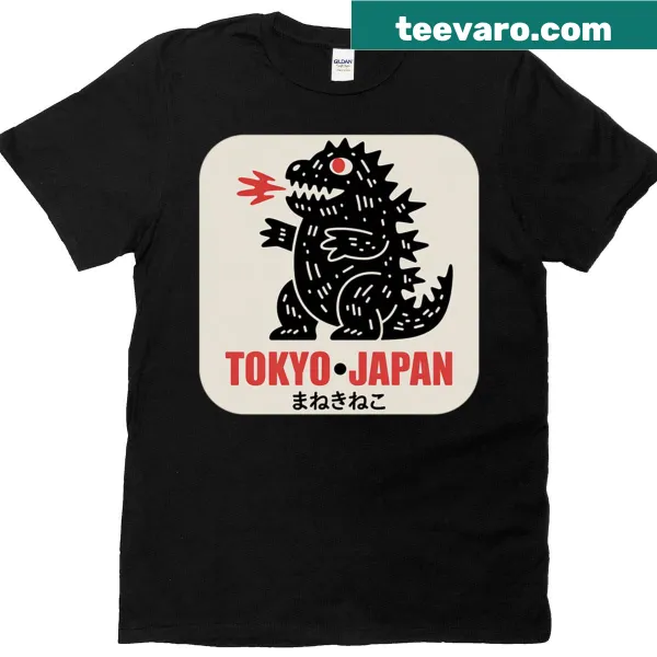 Illustrated Tokyo Japan Monster logo t-shirt with a playful design