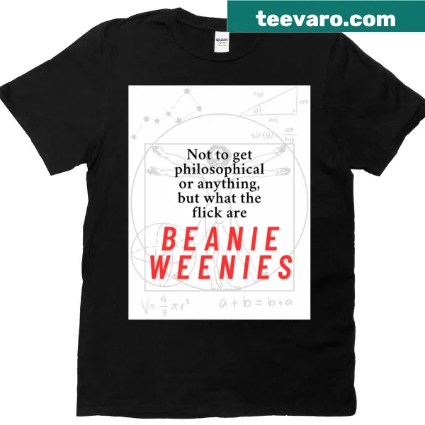 Oversized cartoon t-shirt featuring beanie weenies