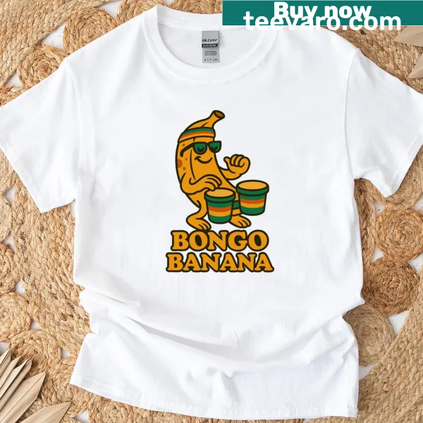Cartoonish Bongo Banana Peel graphic T-shirt
