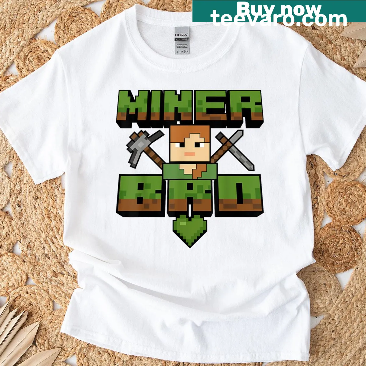 Funny t-shirt for the brother of a birthday boy with gaming theme — on a men's t-shirt
