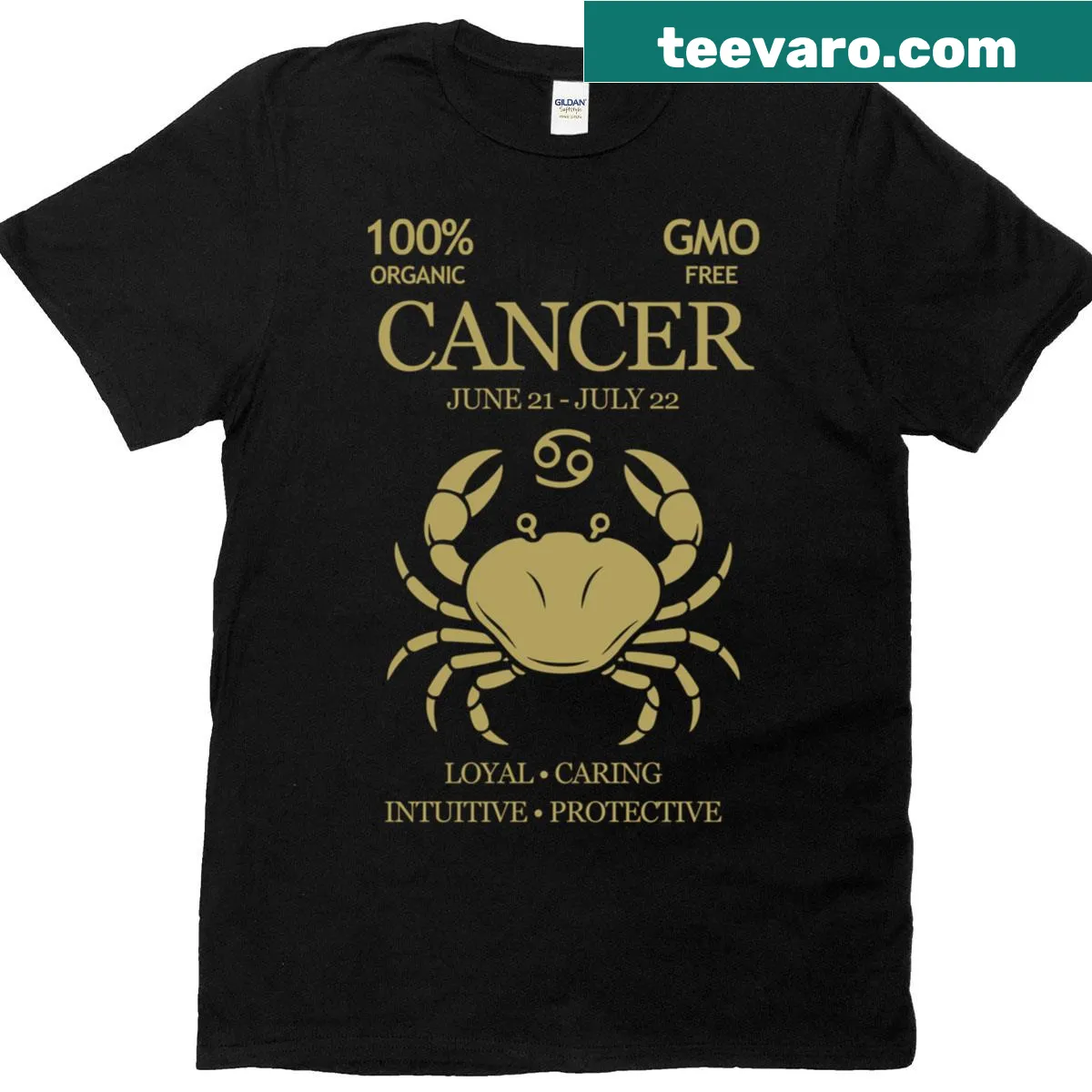 Funny Cancer Zodiac Horoscope design on T-shirt — on a men's t-shirt