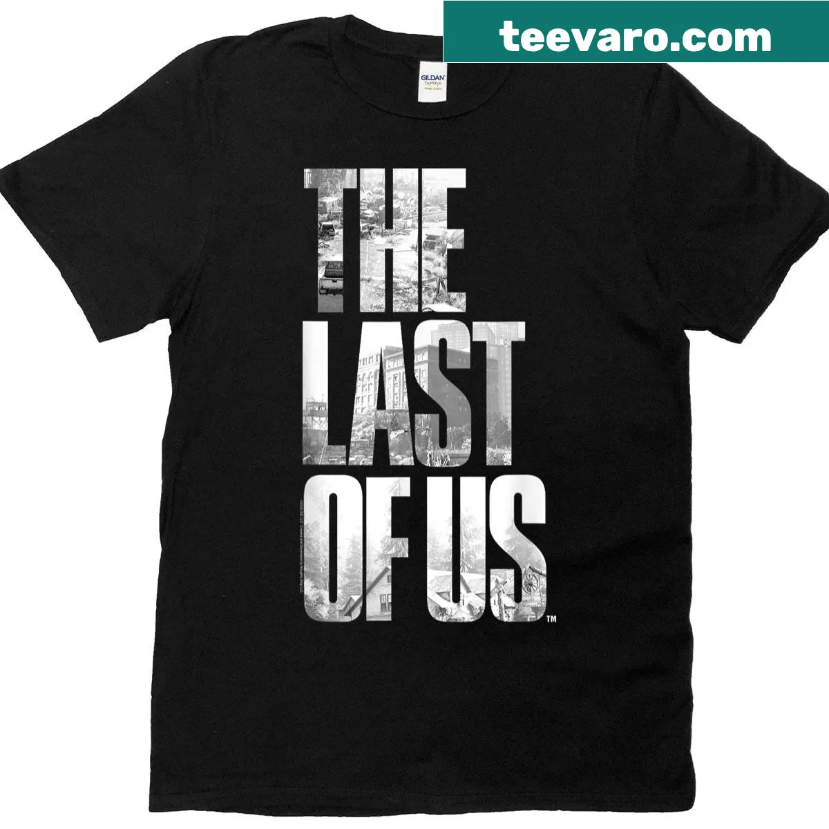 City view logo T-shirt designed for gamers. — on a men's t-shirt