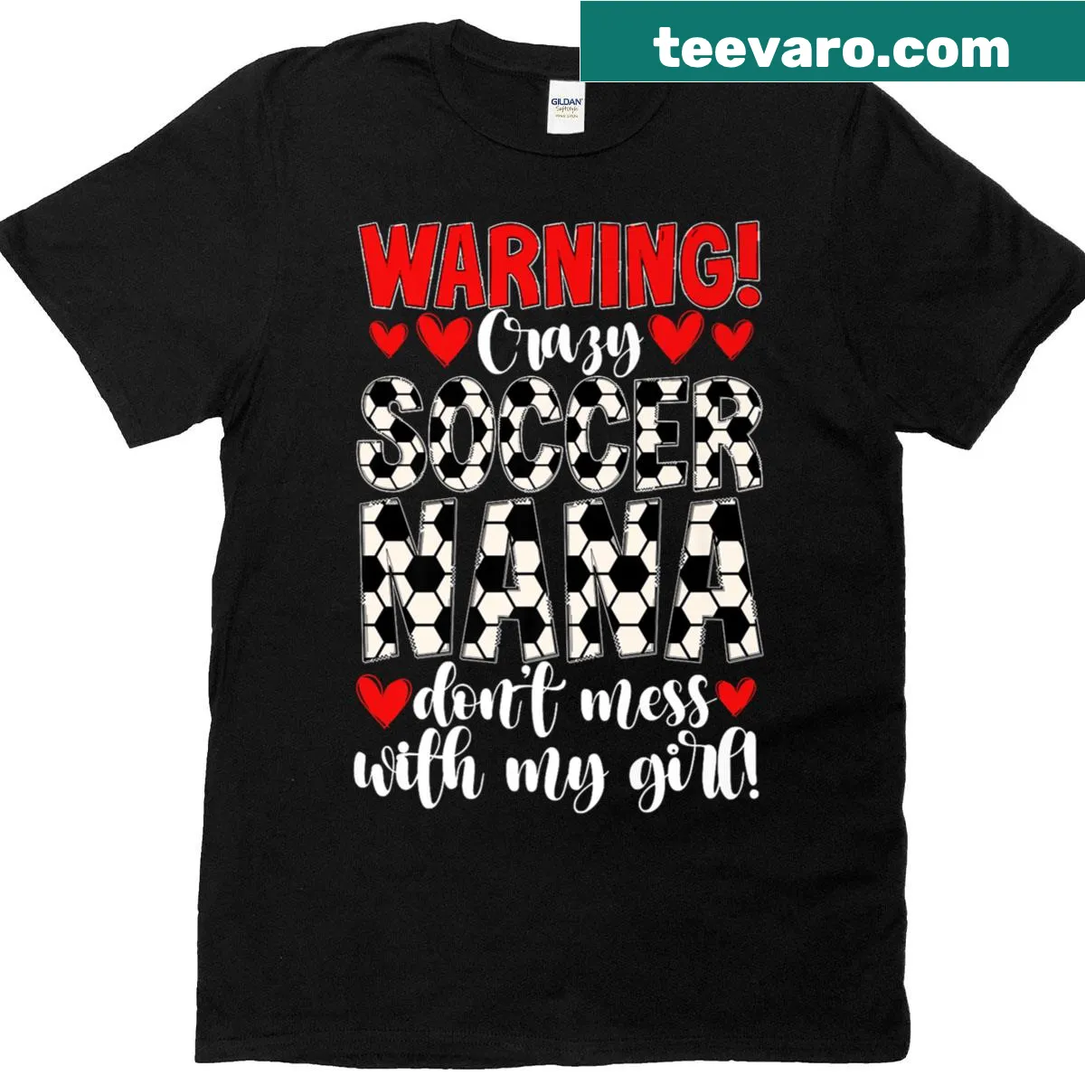 Proud soccer grandma T-shirt — on a men's t-shirt