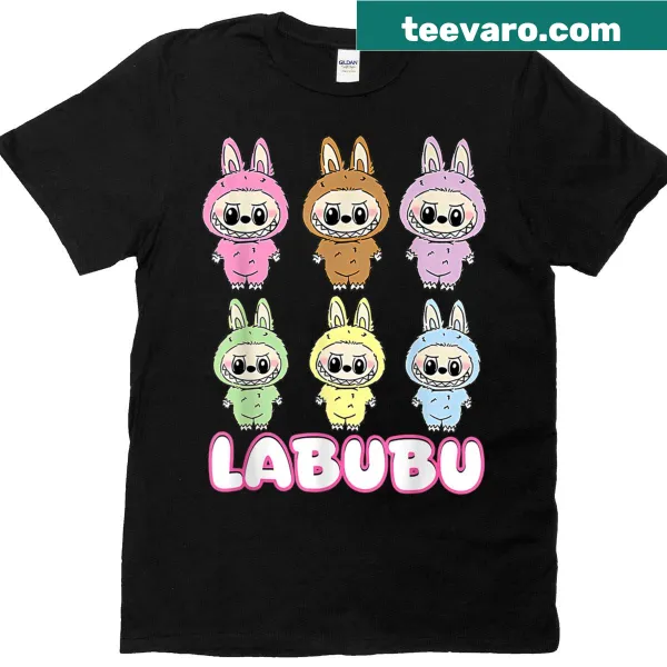 Funny Labubu Monsters graphic t-shirt for fans of all ages