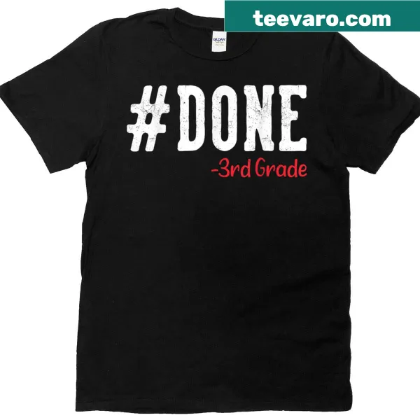 Celebratory T-shirt for kids graduating from 3rd grade