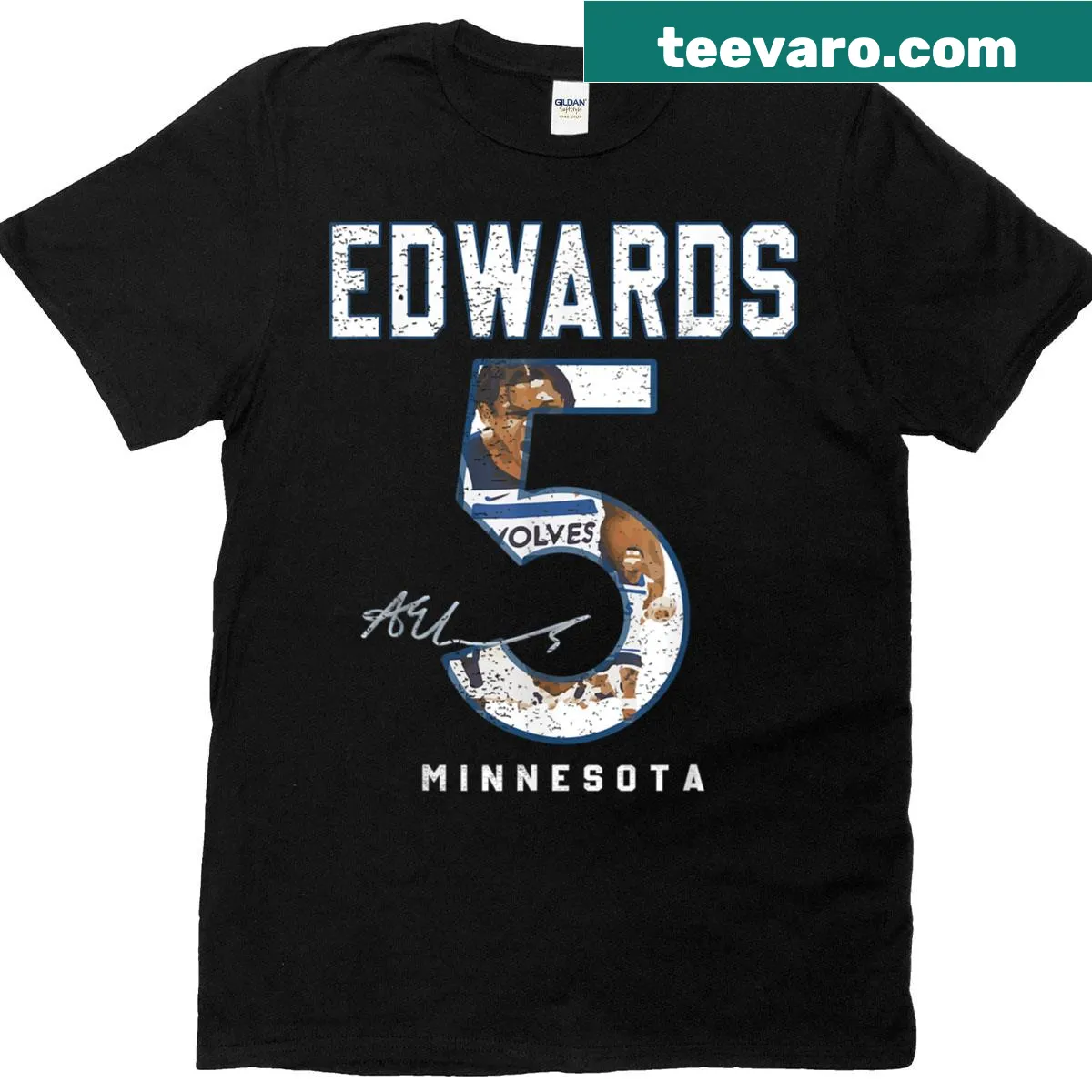 Vintage distressed T-shirt featuring abstract typography design — on a men's t-shirt